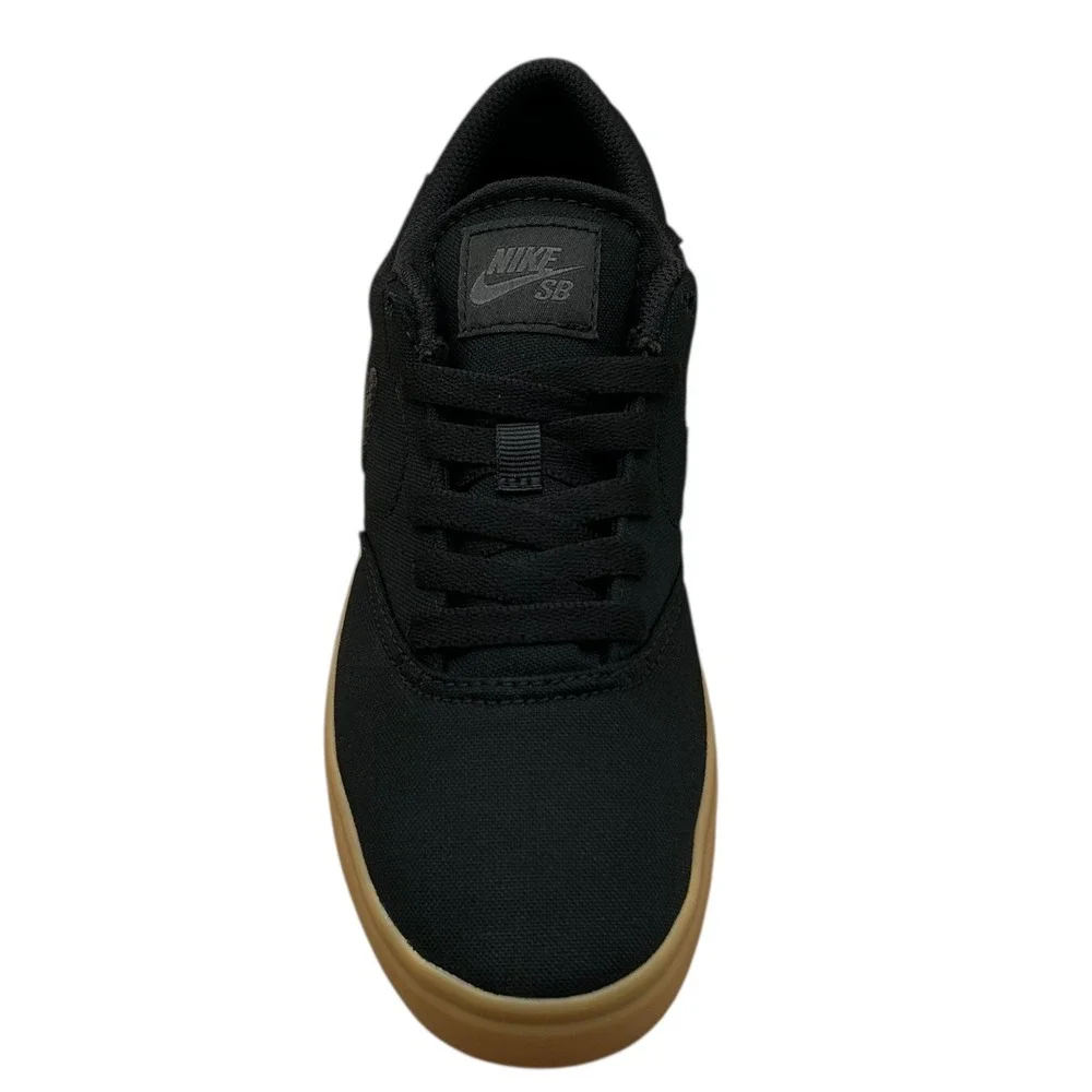 Nike SB Check Youth Boys Skate Canvas Sneakers Size 5Y Black-Tan Lace up Low Top